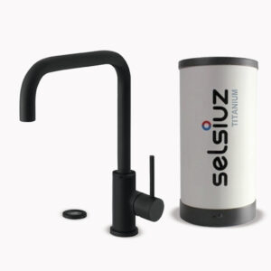 Selsiuz Push Haaks Sturdy Black Titanium single boiler