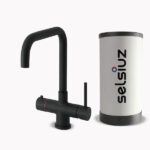 Selsiuz Push & Turn Haaks Sturdy Black Single boiler