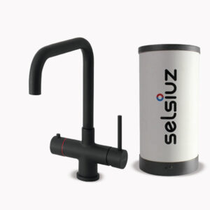 Selsiuz Push & Turn Haaks Sturdy Black Single boiler