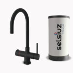 Selsiuz Push & Turn Rond Sturdy Black Titanium single boiler