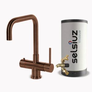 Selsiuz Push & Turn haaks Copper Titanium combi extra boiler
