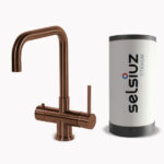 Selsiuz Push & Turn haaks Copper Titanium single boiler