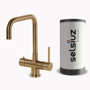 Selsiuz Push & Turn haaks Gold Titanium single boiler