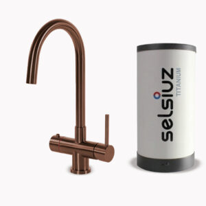 Selsiuz Push & Turn rond Copper Titanium single boiler