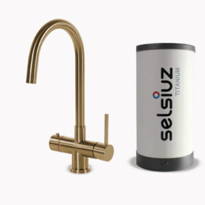 Selsiuz Push & Turn rond Gold Titanium single boiler