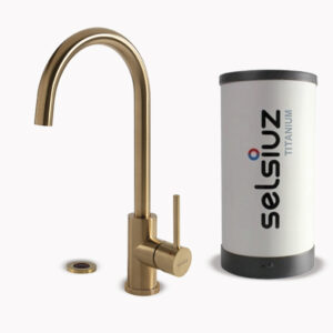 Selsiuz Push rond Gold Titanium Single boiler